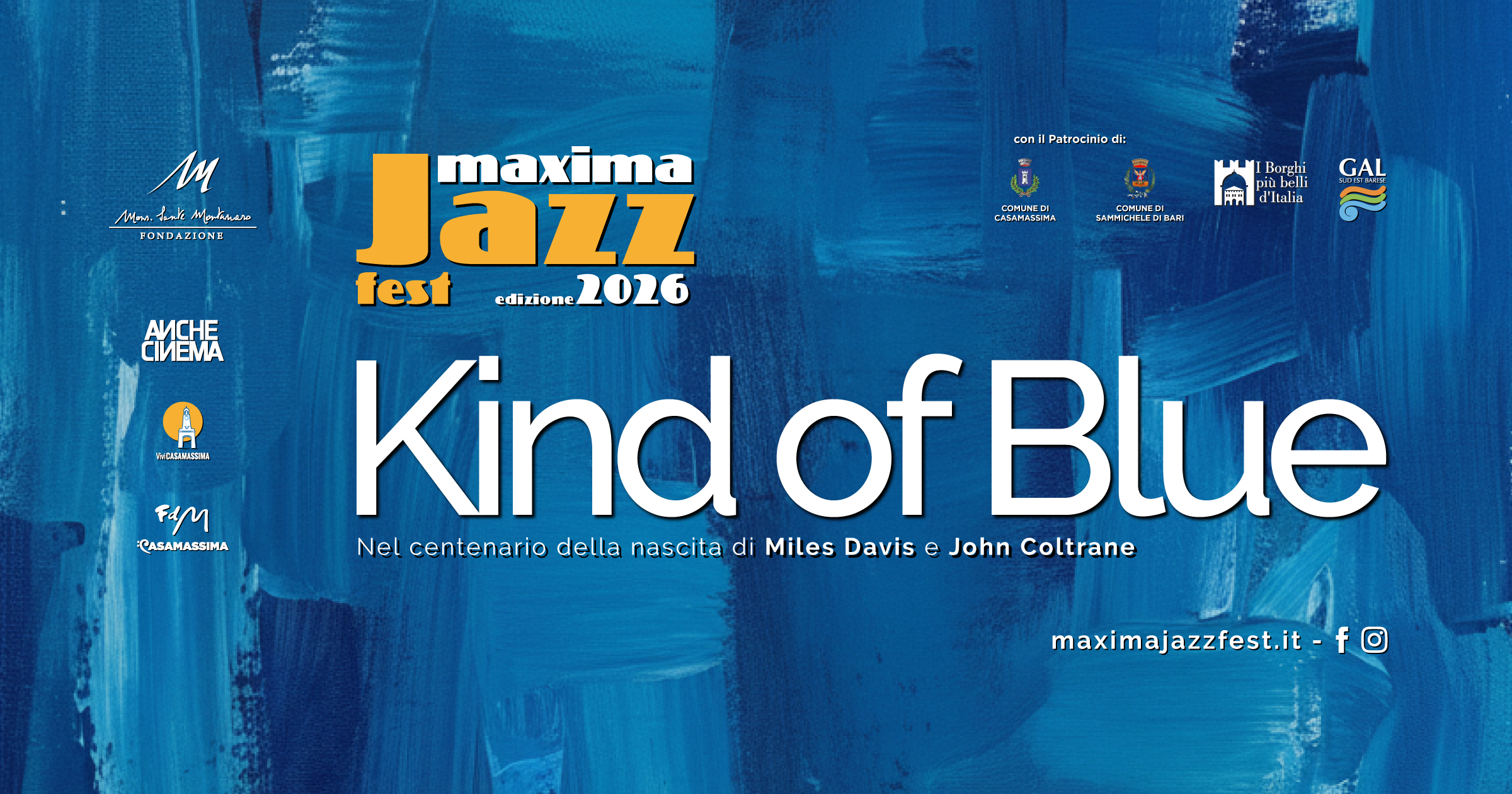 TORNA IL MAXIMA JAZZ FEST: L'EDIZIONE 2026 DEDICATA A MILES DAVIS E JOHN COLTRANE