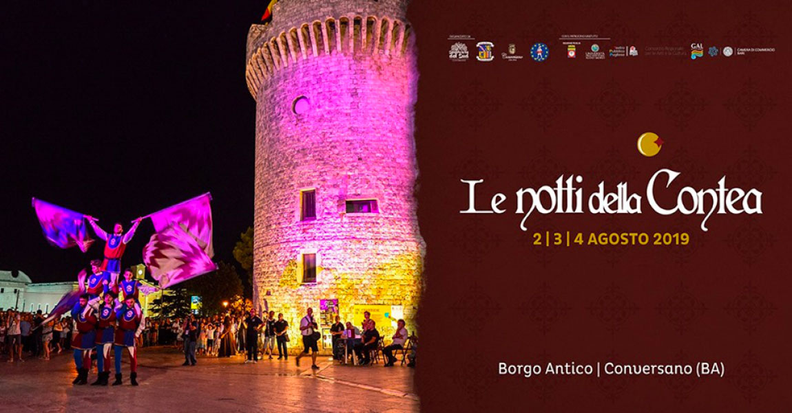 LE NOTTI DELLA CONTEA 2019: AL VIA LE RIEVOCAZIONI NEL CENTRO STORICO DI CONVERSANO