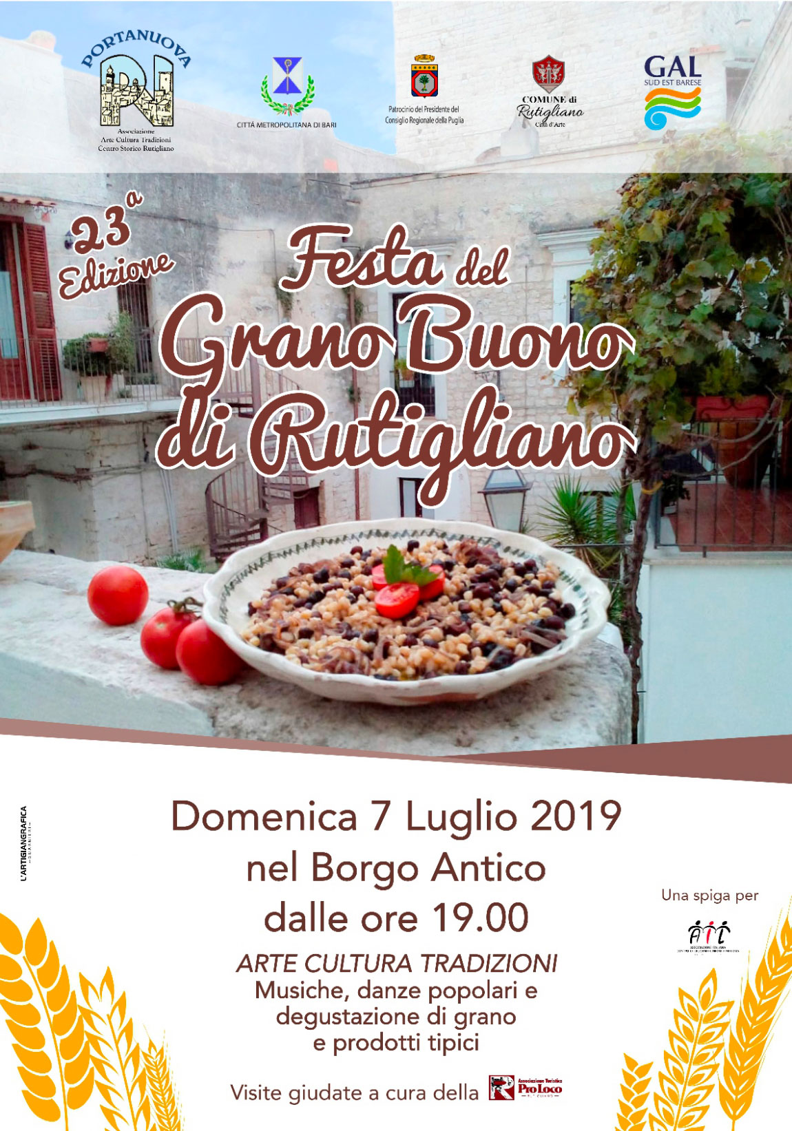TORNA LA FESTA DEL GRANO BUONO DI RUTIGLIANO