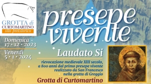 NELLA GROTTA DI CURTOMARTINO AD ACQUAVIVA DELLE FONTI IL PRESEPE VIVENTE PER IL NATALE 2023